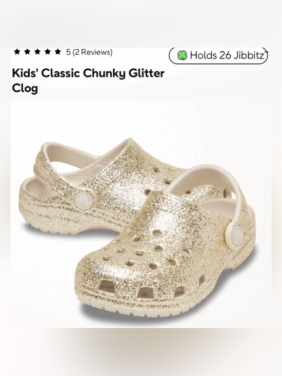 CROCS Other - CROCS Kids' Classic Chunky Glitter Clog
